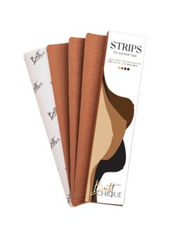 ButtChique - Cinnamon Pre-Cut Body Tape Strips (Pack of 10), Lifts Your Breasts
