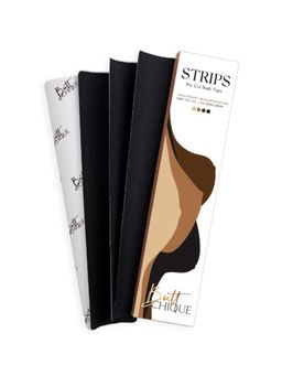 ButtChique - Black Pre-Cut Body Tape Strips (Pack of 4)