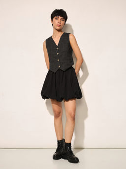 ONLY - Black Tailored Suit Waist Coat