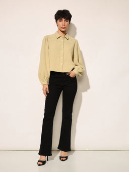 ONLY - Full Sleeve Beige Shirt