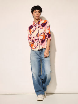 ONLY - Multi-Color Boxy Cropped Shirt