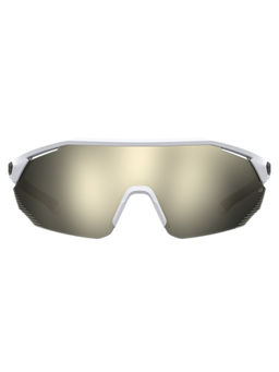 Under Armour - Silver Multilayer Lens Geometrical Sunglass Rimless White Frame - 204181Kb799Ue