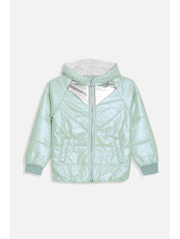 Allen Solly - Girls Green Solid Regular Fit Jacket