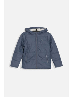 Allen Solly - Girls Blue Solid Regular Fit Jacket
