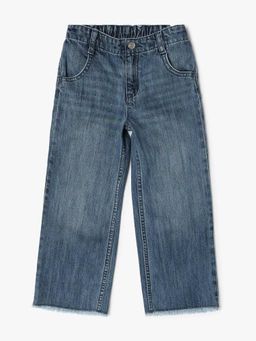 GAP - Girls' High-Rise Relaxed Fit Jeans - Blue