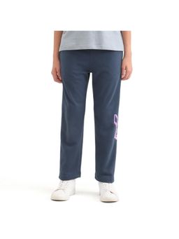 RARE ONES - Printed Straight Fit Trackpant - Navy Blue
