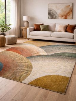 OBSESSIONS - Polypropylene Printed Kids Carpet Jute Backing - Multi (4x6 feet)