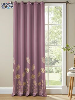Urban Space - 100% True Blackout Foil Window Curtains - Aurika Mauve