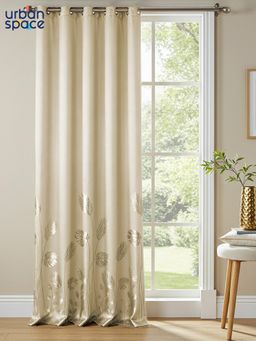 Urban Space - 100% True Blackout Foil Window Curtains - Aurika Beige