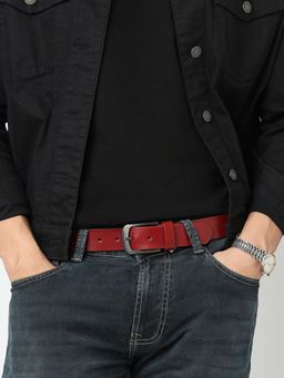 Spykar - Wine Solid Mens Belt
