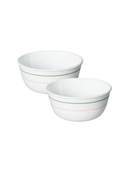 Corelle - Livingware Double Ring Green 828ml Curry Bowl Pack of 2