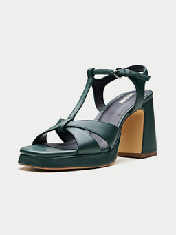 Oroh - Green Imperia Heel Sandals