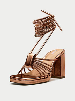 Oroh - Bronze Faenza Heel Sandals