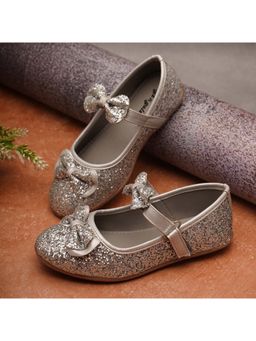 BOYZ N GALZ - Girls Silver Embellished Ballerina