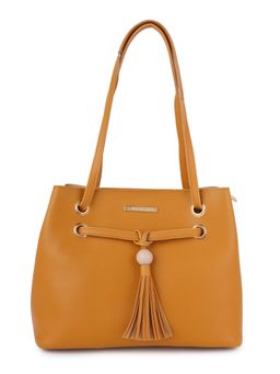 Lapis O Lupo - Mustard Solid-Plain Handbag