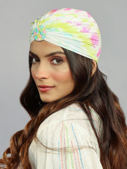 Hair Drama Co. - Hand Printed Turban - Yellow