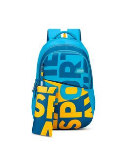 Lavie Sport - 37L Troy Backpack 19 inches Laptop Compatible Pencil Pouch |(Blue) (Set of 2)