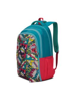 Lavie Sport - 36L Fierce Backpack 19 inches Laptop Compatible Pencil Pouch (Teal/ Red)