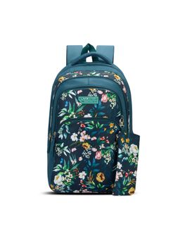 Lavie Sport - 36L Oleander Backpack 19 inches Laptop Compatible Pencil Pouch |(Teal) (Set of 2)