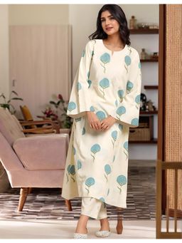 Gahan - Womens Viscose Rayon Straight Printed Kurta with Pant
