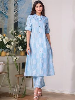 Gahan - Womens Viscose Rayon Straight Printed Kurta with Pant