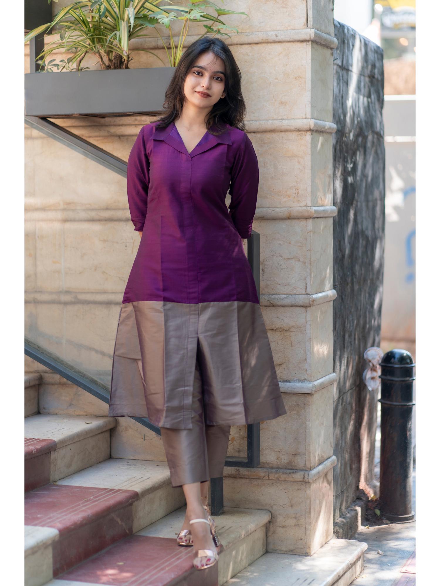 gahan Womens Viscose Rayon Straight Colorblock Kurta with Pant-picture-28