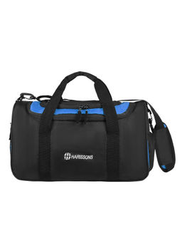 Harissons - Unisex Float Gym Black & Royal Duffle Bag (M)