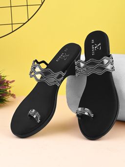 XE Looks - Elegant Toe-Ring Slip-On Sandals Comfort Sandals