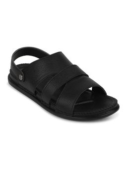LIBERTY - Healers Aol-7 Casual Black Flat Sandals for Men