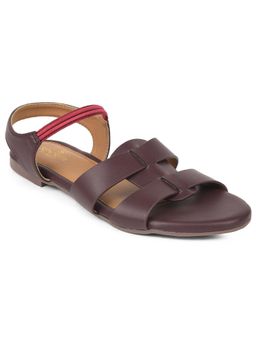 LIBERTY - Senorita Dfl-101 Casual Wine Flat Sandals for Women