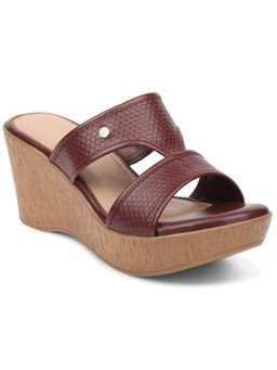 LIBERTY - Healers Jfl-21 Casual Cherry Maroon Wedges