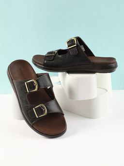 LIBERTY - Healers Mdl-11E Casual Brown Flat Sandals for Men