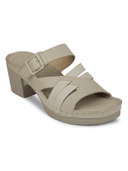LIBERTY - Healers Zq-Fd-53 Casual Taupe Block Heel Sandals for Women