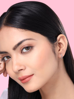 Raajsi By Yellow Chimes - 925 Sterling Silver Circular Hoop Earrings