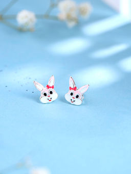 Raajsi By Yellow Chimes - Contemporary Cat Design Studs Earrings