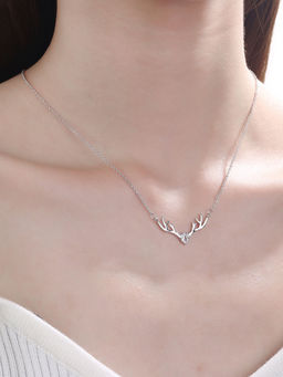 Raajsi By Yellow Chimes - Women 925 Sterling Silver-Plated Pendant with Chain