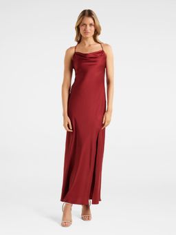 Forever New - Maroon Blair Back Detail Maxi Dress
