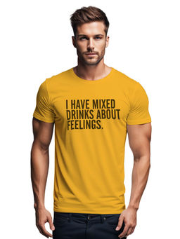 Tantra - Yellow Round Neck Printed T-shirt