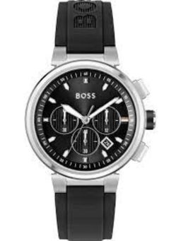 Boss - ONE Chronograph Black Round Men Watch - 1513997 (M)