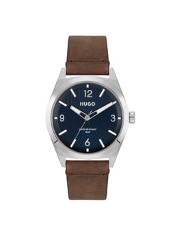 Hugo - MAKE Analog Blue Round Men Watch - 1530249 (M)