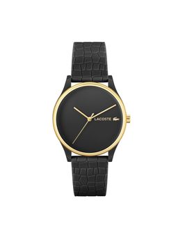 Lacoste - CROCODELLE Analog Black Round Women Watch - 2001249 (M)
