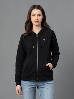 Mode by Red Tape - Women Black Solid Hoodie