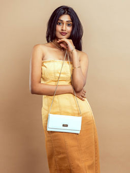 Strokes by Namrata Mehta - Snow White Clutch Wallet Cum Sling