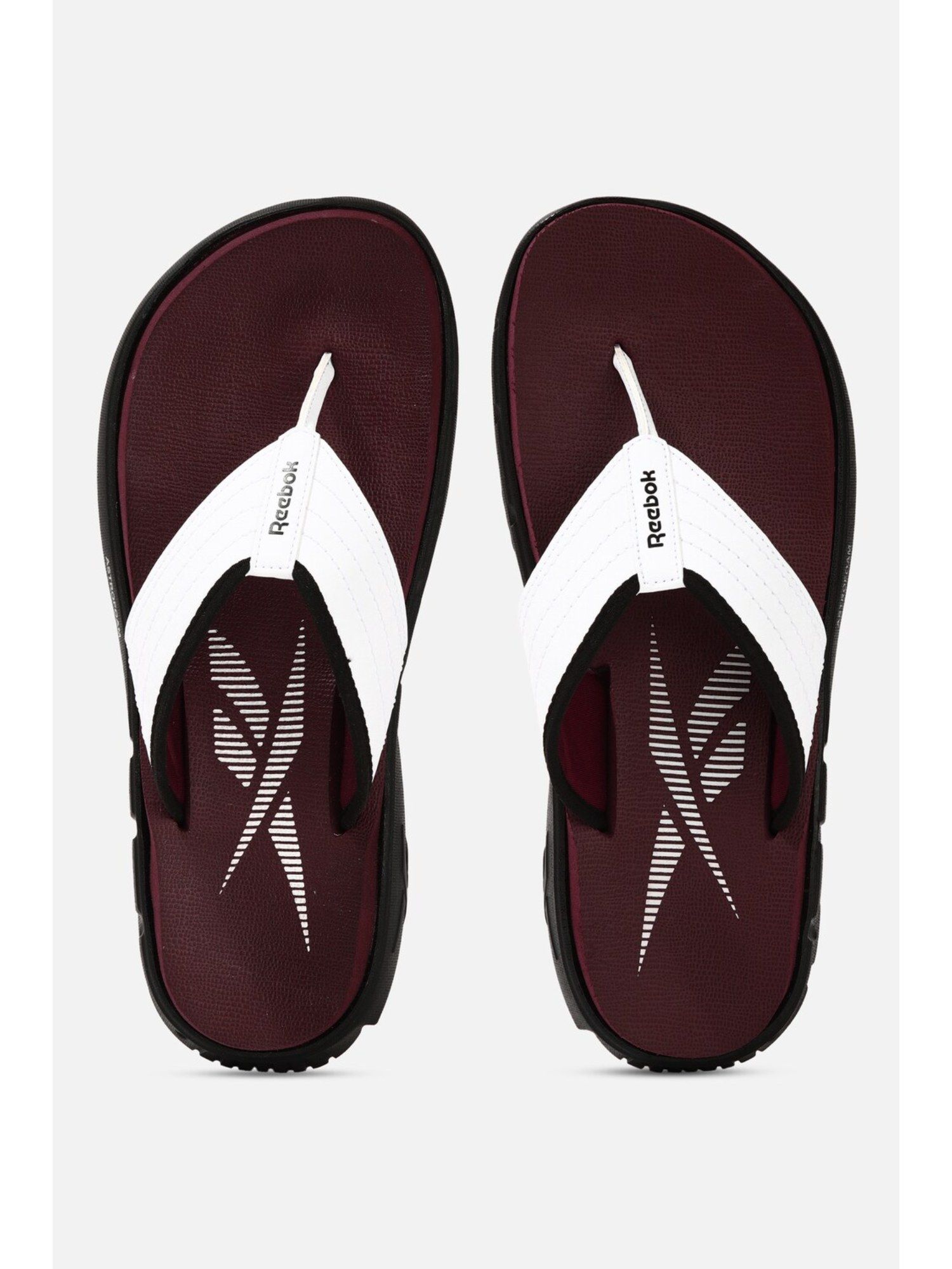 Buy Reebok Men Spark Show Flipflops White \u0026 Maroon Online