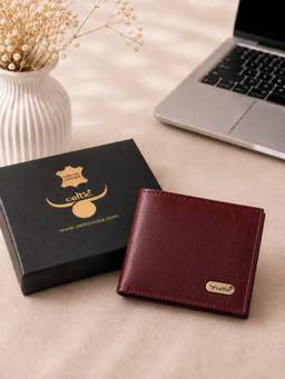 Celtic - Premium Genuine Leather Wallet For Men-Wine