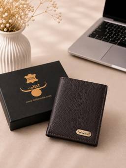 Celtic - Premium Brown Genuine Leather Men's Wallet -Brown