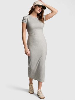 Victoria's Secret - Grey Contour Ribbed Midi Dress