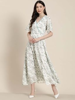 Qurvii - White Paisley Summer Dress