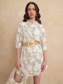 RAREISM - Jandop Light Multi Abstract A-Line Mini Dress