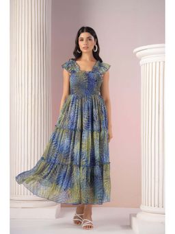 Polago Clothing - Multi-Colour Smocked Dress